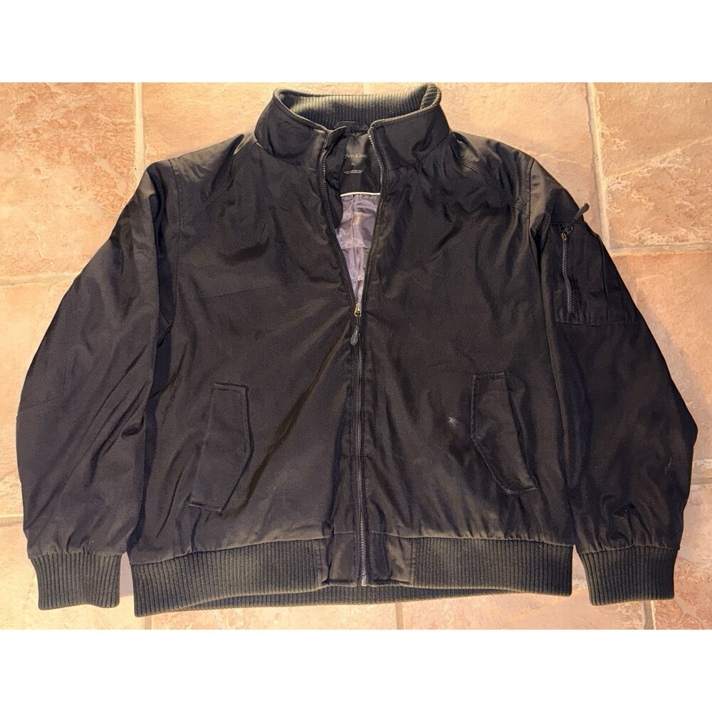 VTG Y2K Bomber Jacket Calvin Klein Jacket Water Resistant Men’s Thermal Jacket